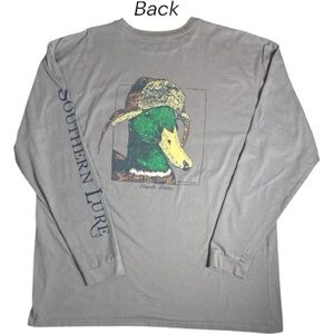 Southern Lure Uncle Eddie Duck Long Sleeve Gray T-shirt Size XXL